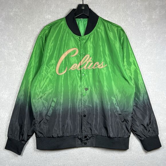 Other - Boston Celtics Jacket L Green Black 2 Tone Limited Button Up NBA Basketball